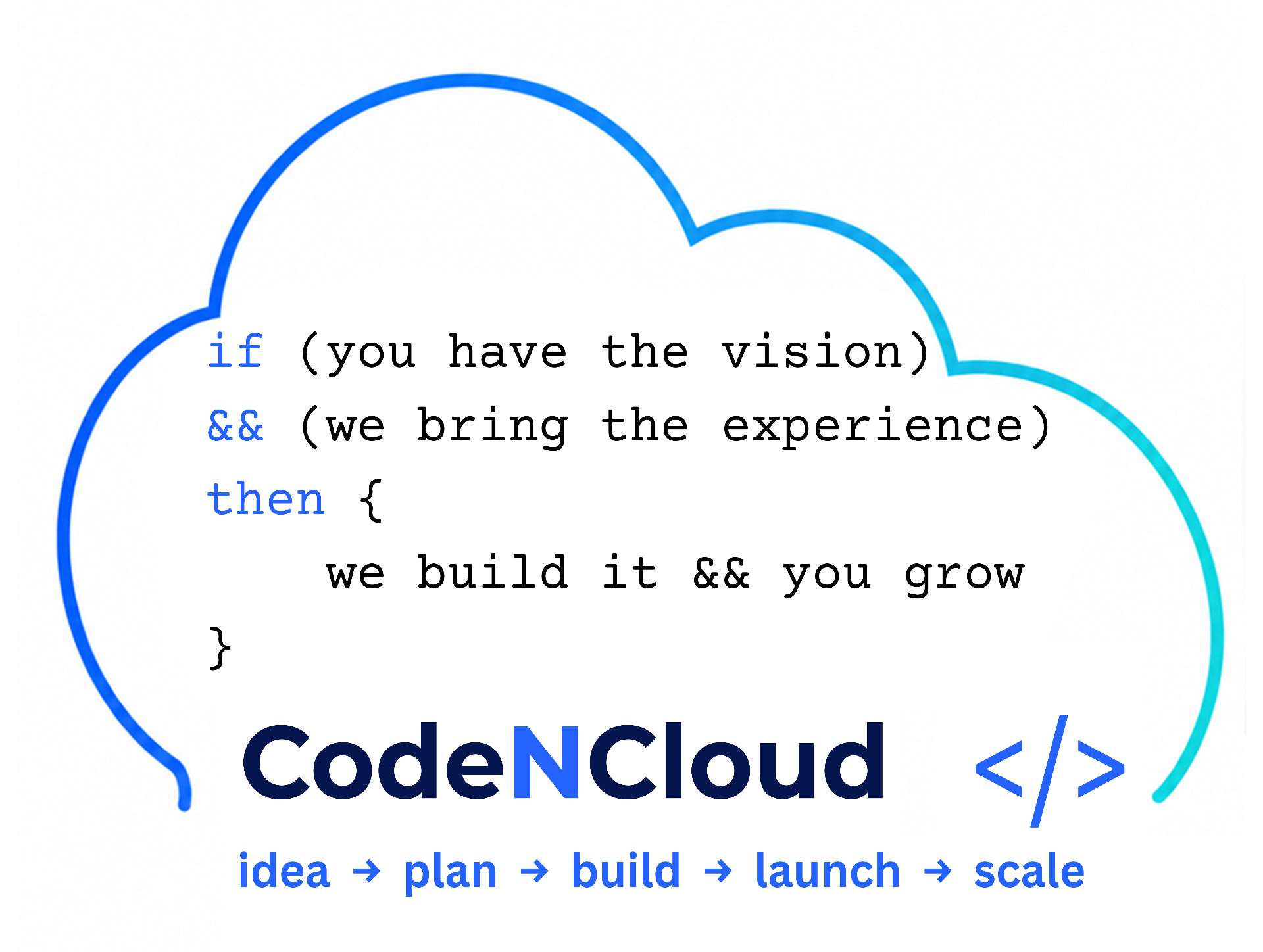 CodeNCloud — if you have the vision and we bring the experience, we build it and you grow